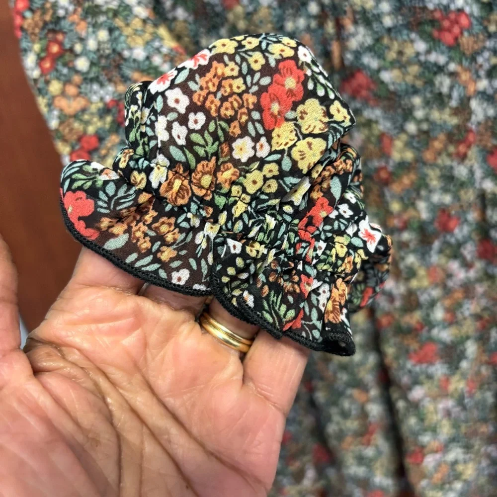 Show Me Your MuMu Ditsy Floral Birdie Boho Flowy Bridal Shower Mini Dress XS - Picture 8 of 13